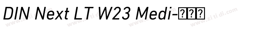 DIN Next LT W23 Medi字体转换
